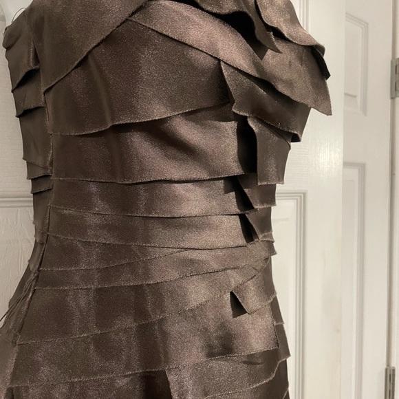 Y2K layered brown mini bandage dress by Bebe size XS NWOT - Picture 2 of 3